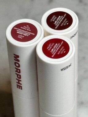 Morphe LipLock Glossy Lipstick Trio | Heart-Riveting, Lover's Bond, Tied Knot |